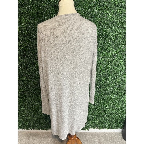 Hem & Thread Gray Open Front Cardigan Womens Size Large - Picture 15 of 15